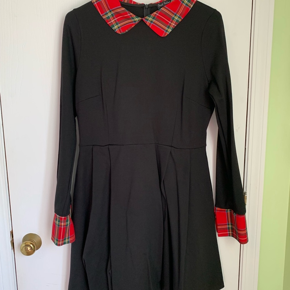NWT ModCloth Dress plaid Peter Pan Collar